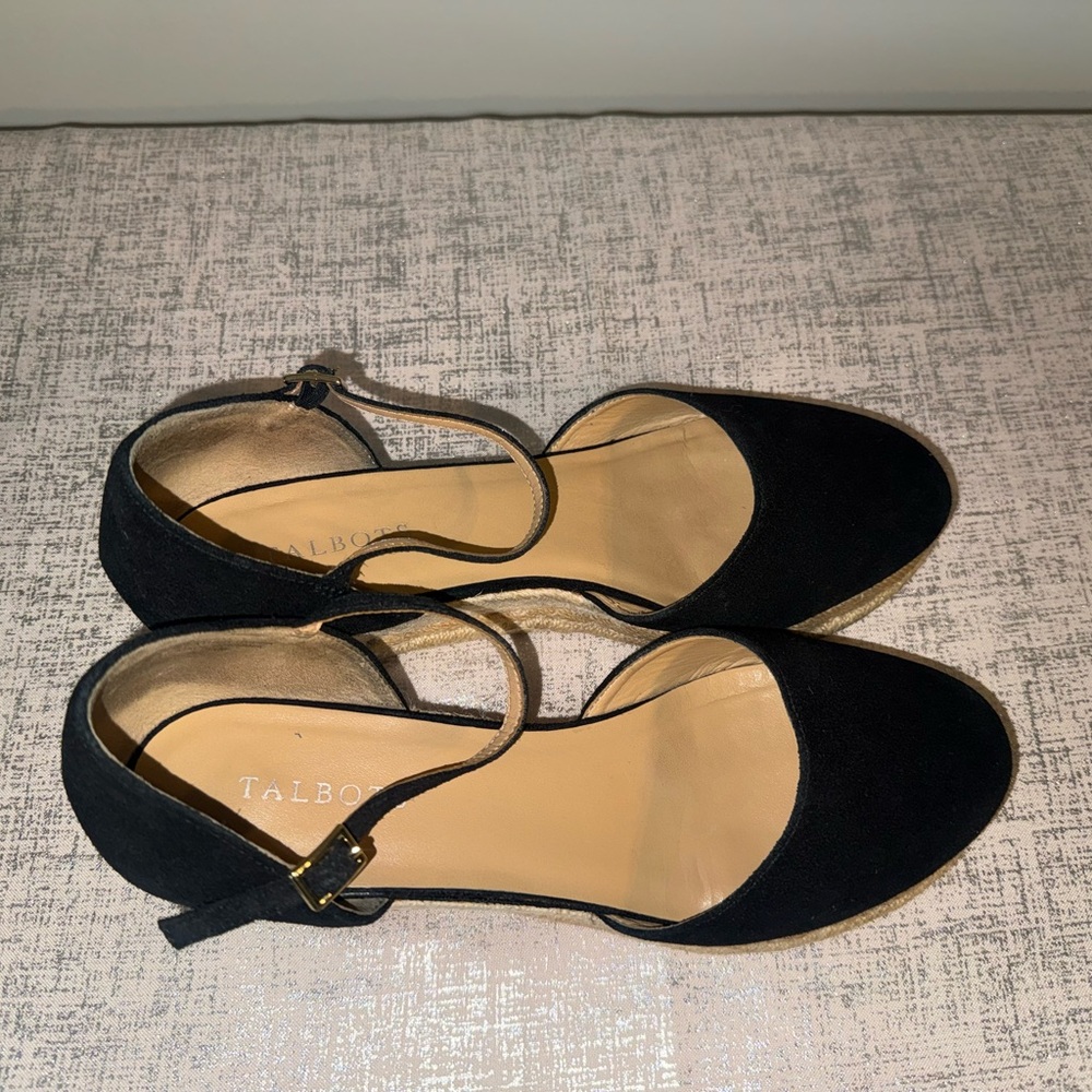 Talbots Black Espadrille Women's Shoes - Picture 14 of 16